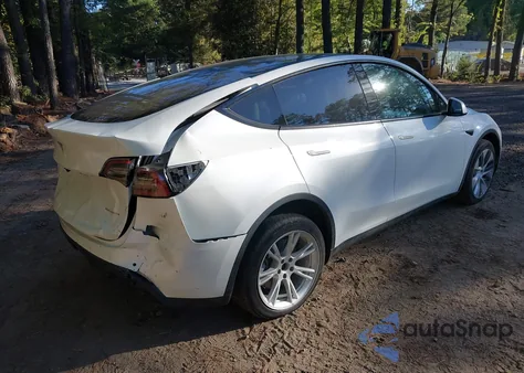 2022 Tesla Model Y Long Range Dual Motor All-Wheel Drive из США, поврежденный, VIN 7SAYGDEE4NF425579